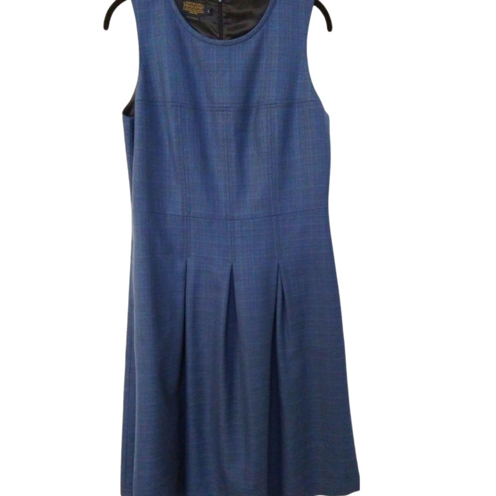 Pendleton Pleated Wool Dress Size8 - image 1